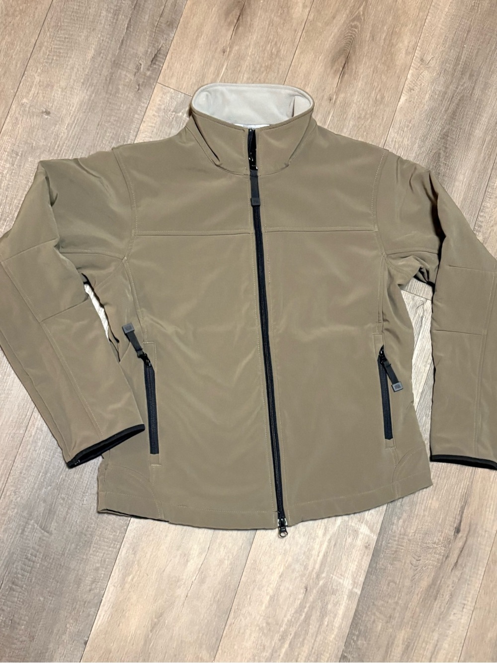 Port Authority Ladies Small Glacier Soft Shell Jacket Fleece Lined Brown L790
